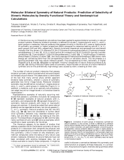 Molecular Bilateral Symmetry of Natural Products