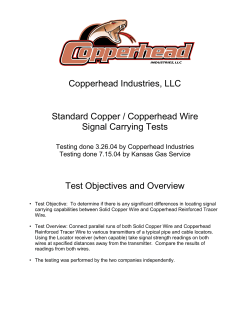 Copperhead Industries, LLC Standard Copper
