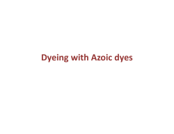 Dyeing with Azoic dyes