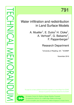 Water infiltration and redistribution in Land Surface Models
