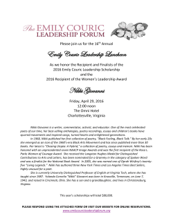 Emily Couric Leadership Luncheon Nikki Giovanni