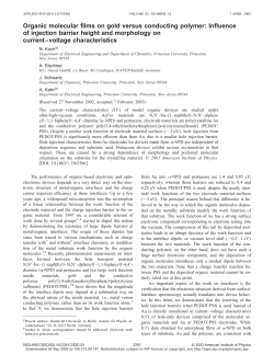 Organic molecular films on gold versus conducting polymer