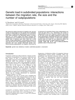 Genetic load in subdivided populations: interactions between the