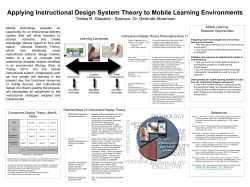 Applying Instructional Design System Theory to Mobile Learning