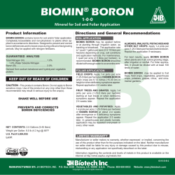 biomin® boron - Arbico Organics