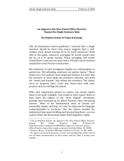 An Appeal to the New Patent Office Director - Patently-O