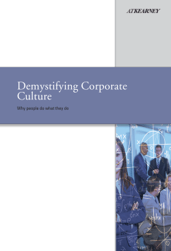 Demystifying Corporate Culture