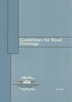 Guideline Road Drainage