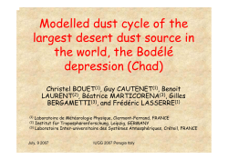 Modeled dust cycle of the largest desert dust source in the world, the