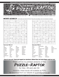 Puzzle-Raptor - South Hill Graphics