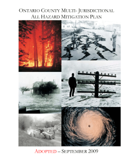 Adopted 2009 Ontario County AHMP