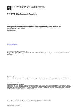 Prediction models in women with postmenopausal bleeding