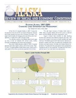 dividing alaska, 1867-2000: changing land ownership and