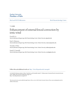 Enhancement of external forced convection by - Purdue e-Pubs