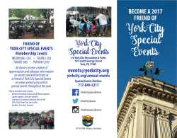 Friends of York City Brochure