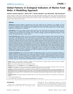 Global Patterns in Ecological Indicators of Marine Food Webs: A
