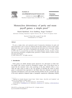 Memoryless determinacy of parity and mean payoff games: a simple