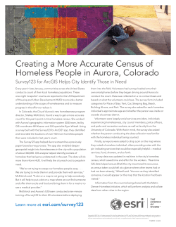 Creating a More Accurate Census of Homeless People in Aurora