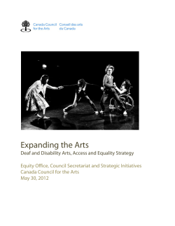 Expanding the Arts - Canada Council for the Arts