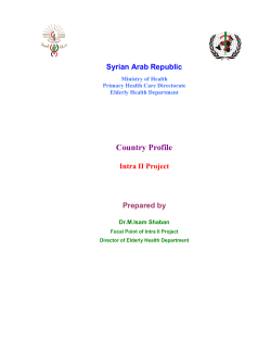 Country Profile - World Health Organization