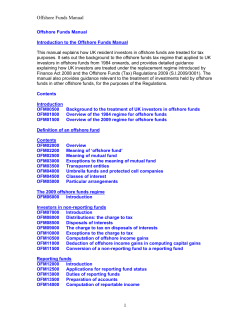 Offshore Funds Manual - UK Government Web Archive