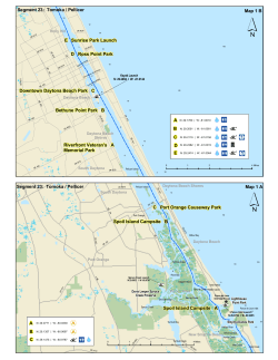 Map 1 A Segment 23: Tomoka / Pellicer Map 1 B Spoil Island