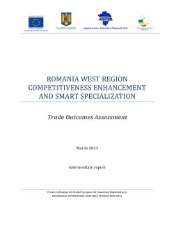 romania west region competitiveness enhancement and