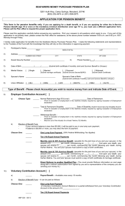 seafarers money purchase pension plan