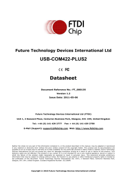 USB-COM422-PLUS2 Datasheet