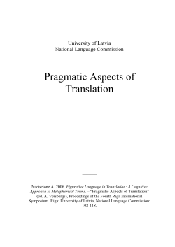 Figurative Language in Translation