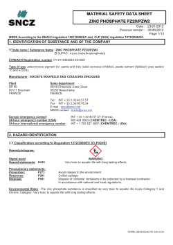 material safety data sheet material safety data sheet zinc phosphate