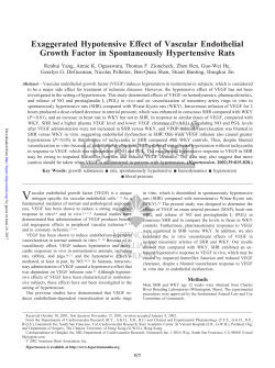 Exaggerated Hypotensive Effect of Vascular