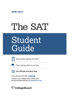 THE SAT&reg; Student Guide