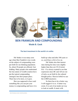 BEN FRANKLIN AND COMPOUNDING