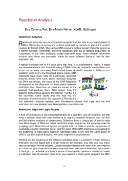 Restriction Analysis