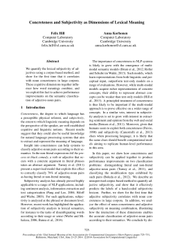 Concreteness and Subjectivity as Dimensions of Lexical Meaning