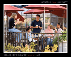 MISSISSIPPI State UNIVERSITY COLLEGE OF EDUCATION
