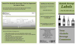Alcoholic Beveage Labels