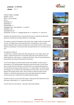 property CLORINDA sleeps 6 + 1