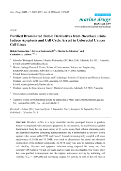 Purified Brominated Indole Derivatives from