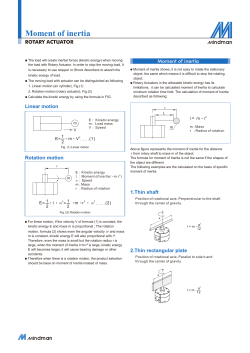 Moment of inertia Mom