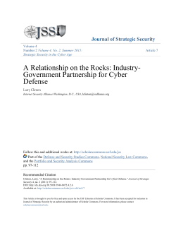 A Relationship on the Rocks: Industry