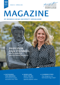 HHU Magazine Spring 2015