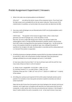 Prelab Assignment Experiment 2 Answers