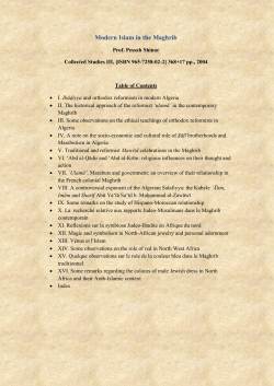 Modern Islam in the Maghrib
