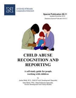 Child abuse recognition and reporting: A self