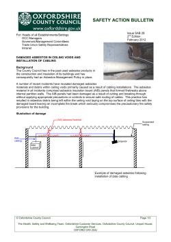 SAFETY ACTION BULLETIN - Schools