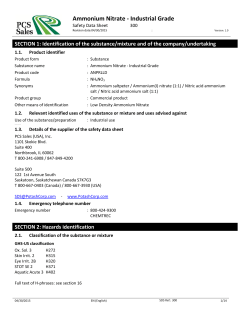 Ammonium Nitrate - Industrial Grade