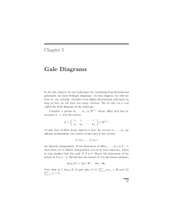 Gale Diagrams