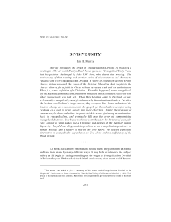 Divisive Unity - The Master`s Seminary